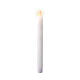 Set 2 velas blancas LED uso interior de cera h 25 cm s2