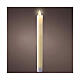 Candela luce calda led cera bianca effetto fiamma 25 cm s1