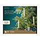 Vela color crema h 15 cm LED uso interior s4