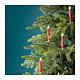 Candela natalizia LED rossa h 15 cm uso interno s2