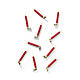 Candela natalizia LED rossa h 15 cm uso interno s3