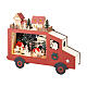 Décor de Noël 25x30x5 cm camion de Père Noël s3