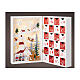 Calendario dell'Avvento scenario natalizio 25x35x10 cm LED s2