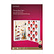 Calendario dell'Avvento scenario natalizio 25x35x10 cm LED s3