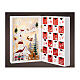 White and gold LED Advent Calendar set 25x35x10 cm s1