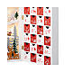 White and gold LED Advent Calendar set 25x35x10 cm s4