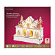 Wooden Christmas village set 25x20x10 cm natural warm white s6