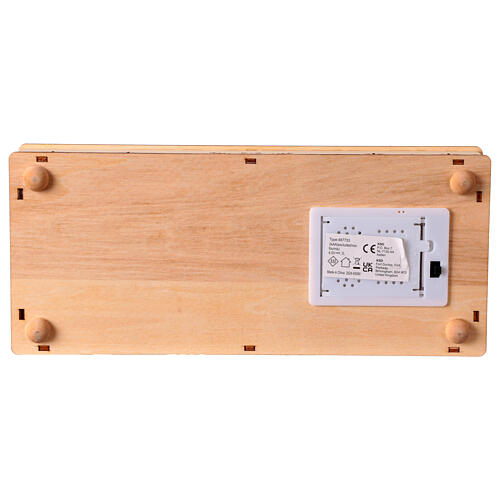 Escena noria madera 30x30x15 cm Navidad colores 10