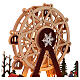 Décor roue panoramique bois 30x30x15 cm Noël couleurs s3