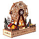 Décor roue panoramique bois 30x30x15 cm Noël couleurs s4