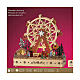 Décor roue panoramique bois 30x30x15 cm Noël couleurs s8
