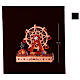 Wooden Ferris Wheel Scene 30x30x15 cm Christmas Colors s7