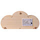 Escena iglesia tren 30x25x15 cm LED Navidad madera colores s9