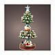 Christmas setting with microLEDs, Christmas tree with candles and star, h 19 in s1