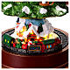Micro LED Christmas Tree Village with Candles and Star, 49 cm high s4