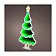 Green Christmas tree with star, Infinity LED light, 16x16 in s1