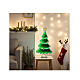 Árvore de Natal verde com estrela Infinity Light LED 40x40 cm s2
