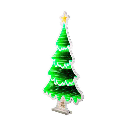 Albero di Natale LED 60x60 cm verde infinity light 2