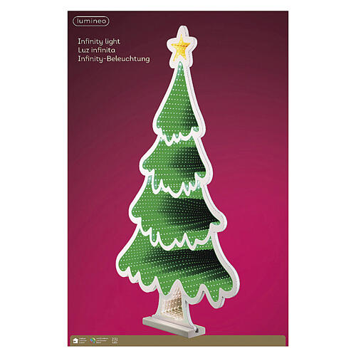 Figurka świetlna - choinka LED, 60×63 cm, zielona, system Infinity Light 4