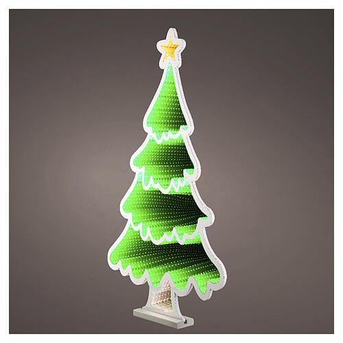 Sapin de Noël Infinity Light 90x90 cm vert LED 3