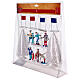 Figurines for Christmas village set, assorted skiers, h 6 in s6