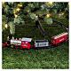 Train with LED lights, 12x4 in, for colourful Christmas setting s5