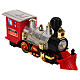 Train with LED lights, 12x4 in, for colourful Christmas setting s6