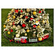 Tren con luces LED 30x10 cm escenas navideñas coloreadas s2