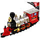Tren con luces LED 30x10 cm escenas navideñas coloreadas s3