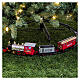 Tren con luces LED 30x10 cm escenas navideñas coloreadas s5
