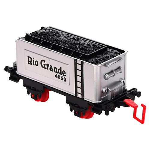 Trenino con luci LED 30x10 cm scenari natalizi colorato 10