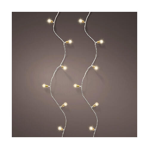 Luci natalizie vintage 120 microLED bianco caldo 8 funzioni twinkle 1