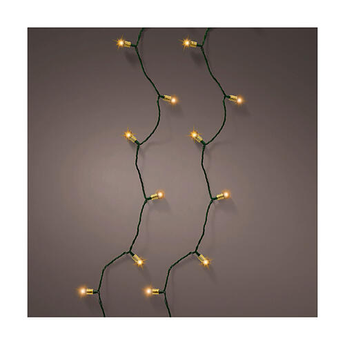 Luces navideñas vintage hilo verde twinkle effect 120 LED 1