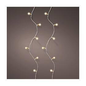 Luzes vintage de Natal branco quente 180 microLEDs 8 jogos intermitentes