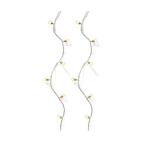Luzes vintage de Natal branco quente 180 microLEDs 8 jogos intermitentes