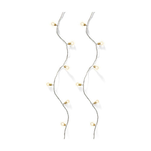 Warm white vintage lights 120 microLED twinkle 8 functions 2