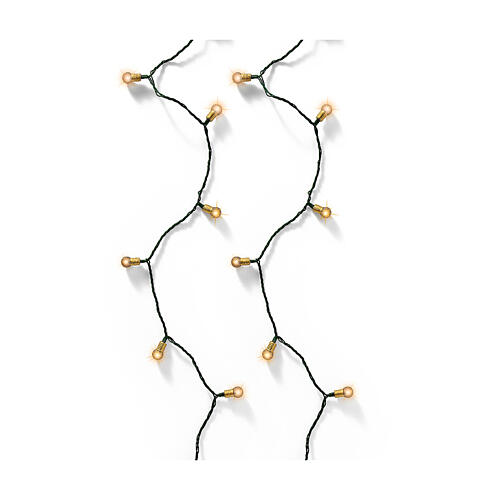 Warm lights 180 vintage LEDs 8 twinkle effect green wire 2