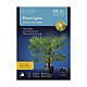 Cortina de luzes 80 cm para plantas de exterior microLEDs fio verde s3