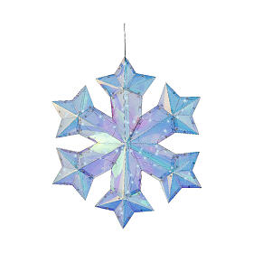 Snowflake, cold white microLED, indoor decoration, 18x16x4 in