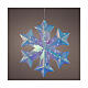Fiocco di neve bianco freddo microLED interno 45x40x10 cm s1