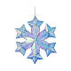 Cold white snowflake internal microLED 45x40x10 cm s2