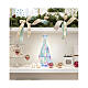 Sapin de Noël blanc froid 25x40x25 cm microLEDs intérieur s2