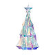 Sapin de Noël blanc froid 25x40x25 cm microLEDs intérieur s3