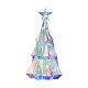 Albero di Natale bianco freddo 25x40x25 cm microLED interno s2