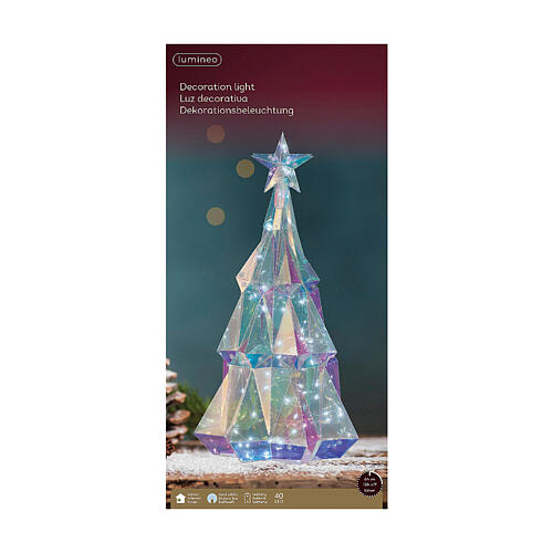 Cold white Christmas tree 25x40x25 cm internal microLED 4