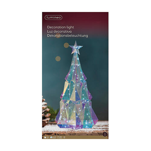 Christmas tree, cold white microLEDs, 20x14x14 in, indoor decoration 3