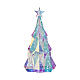 Christmas tree, cold white microLEDs, 20x14x14 in, indoor decoration s2