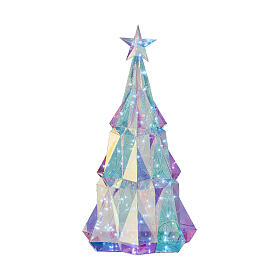 Albero di Natale 50x35x35 cm interno microLED bianco freddo