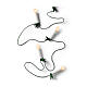 Catena luminosa candele a LED addobbo albero interno 12 metri s2