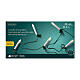 Catena luminosa candele a LED addobbo albero interno 12 metri s3